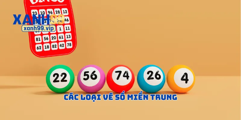 Các loại vé số miền trung